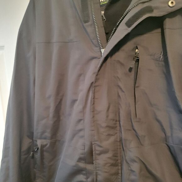 Nordic Track Men's Black Winter Coat Two Layer Zip Size Small - Picture 4 of 8